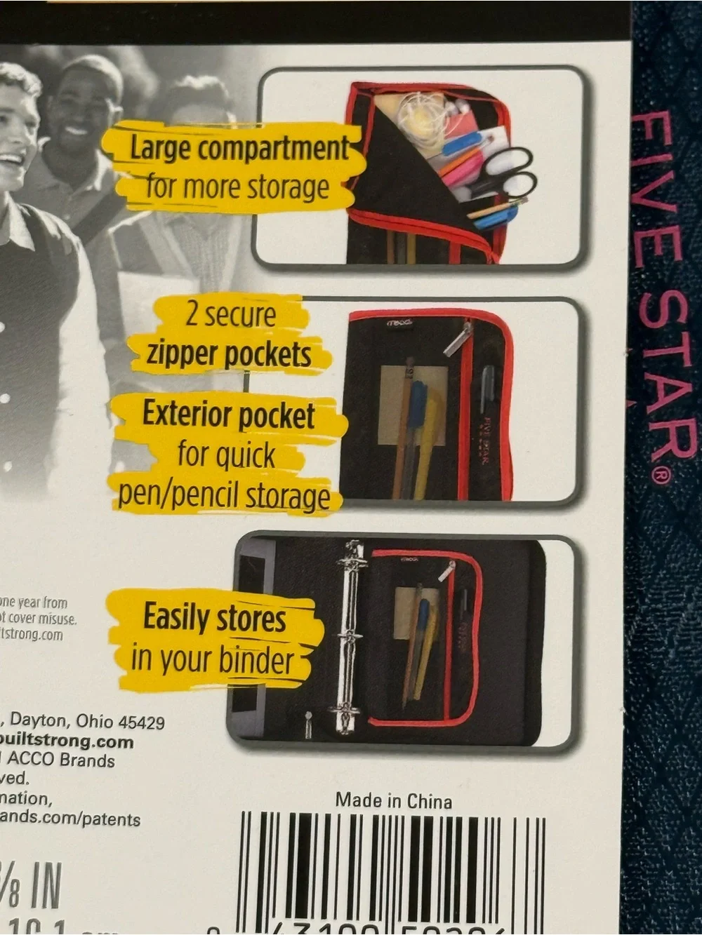 NEW Mead Five Star Folder & Pencil Pouch Bundle